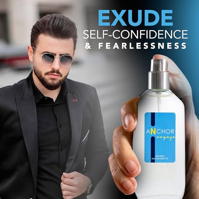 American Collection Cologne for Men – INSPIRED by A WORLD RENOWNED MEN’S PERFUME – Juniper, Pine, Tobacco, Oakmoss – Bold, Masculine, Earthy, Long-Lasting Eau De Toilette 80 ml (Anchor Voyage 80 ml)