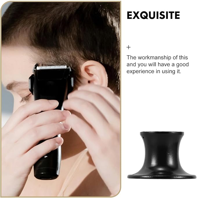 Healifty Safety Razor Stand Shaving Brush Holder Alloy Base for Men’s Manual Razors Bathroom Countertop Shaving Accessory