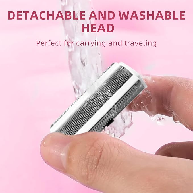 Smooth & Silky Electric Razors for Women, Cordless Electric Dual Foil Shaver & Trimmer, Wet & Dry Women Electric Shaver for Pubic Hair Bikini Legs Armpit