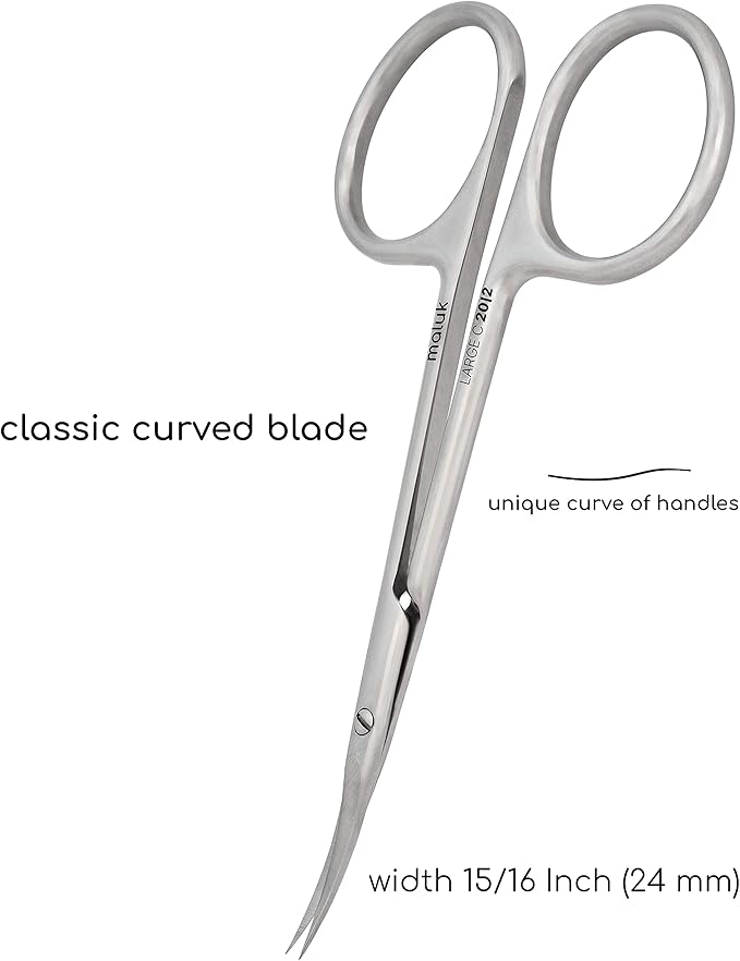 Professional Cuticle Scissors Maluk Curved