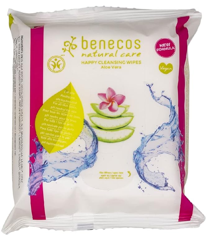 Benecos Vegan Facial Cleansing Wipes 25 per pack