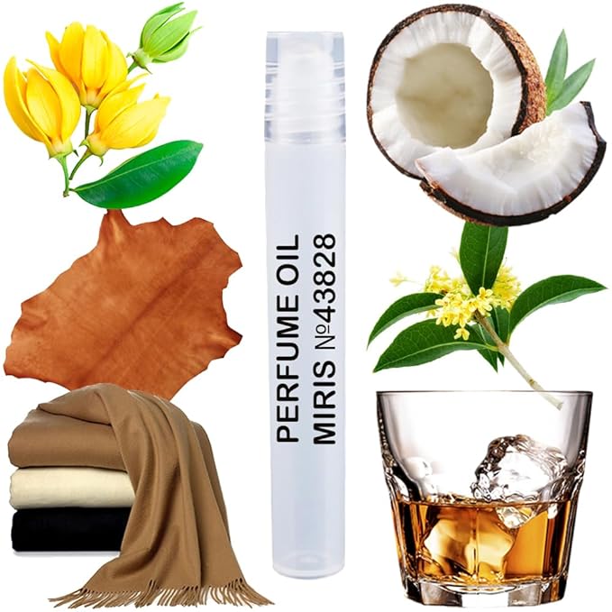 MIRIS No. 43828, Inspired by Dangerous Complicity, Long-Lasting Unisex Perfume Oil for Women & Men Roll-On, Rollerball 0.34 Fl Oz / 10 ml