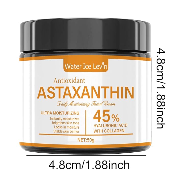 2PCS Astaxanthin Face Cream, Anti-Aging Face Moisturizer For Reduce Wrinkles & Fine Lines, Daily Repair Facial Moisturizing Cream for Women and Men Antioxidant and Nourish, All Skin Types