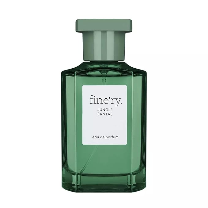 Fine'ry Woody Jungle Santal Perfume for Women & Men, Unisex Cologne - Earthy, Smoky, Leathery - Papyrus Wood, Cardamom, Black Tea, Long Lasting Full Size Eau De Parfum Fragrance (60mL)