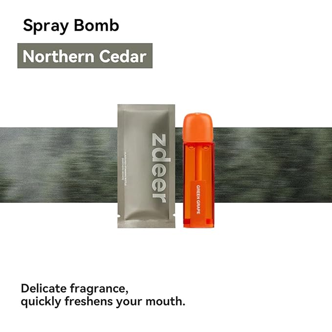 ZDEER Smart Electric Oral Spray Refill for PW13, 3 Minty & Fruity Flavors (3 Pods), Alcohol Free Breath Spray for Bad Breath