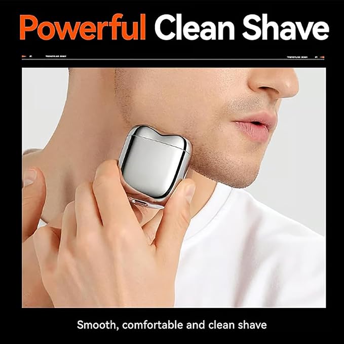 2026 New Upgrade Pocket Shaver USB Mini Shavers for Men, Portable Compact Rotary Dual Head Magnetic Waterproof Rechargeable Electric Shaver, Travel-Friendly (2Pcs C)
