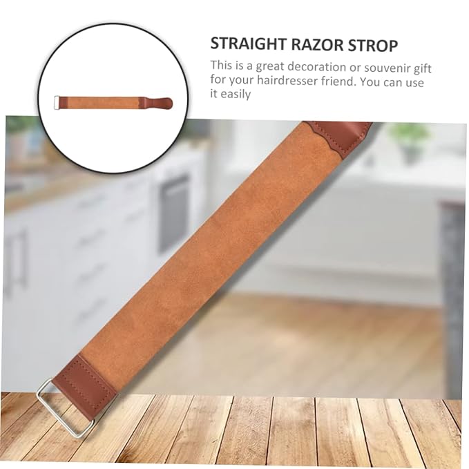 NOLITOY Dual-sided Razor Strop for Home Use Premium Stropping Leather Tool for Efficient Razor and Shaver Sharpening Durable and Easy to Use for Barbers and Personal Grooming