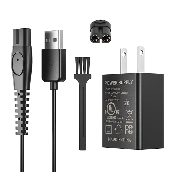 5V Fast Charger Fit for Philips Norelco One Blade QP2724 QP2834 QP1324 QP4631 QP6542 QP6552 QP4530 QP1924 MG7910 MG5910 MG9510 MG9525 Fit for Phillips One Blade Trimmer Electric Shaver Razor
