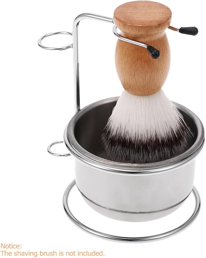 Anself 2 in 1 Shaving Bowl, Men's Shaving Set, Shaving Cup + Men's Shaving Blade Holder, Soap, Bowl, Shaving Holder …