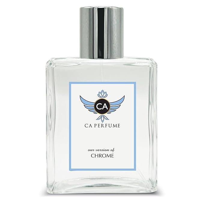 CA Perfume Impression of Chrome For Unisex Citrus Aromatic Fragrance Long Lasting Perfume Eau De Parfum 3.4 Fl Oz 100ml