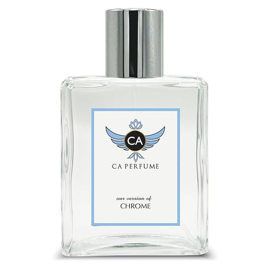 CA Perfume Impression of Chrome For Unisex Citrus Aromatic Fragrance Long Lasting Perfume Eau De Parfum 3.4 Fl Oz 100ml