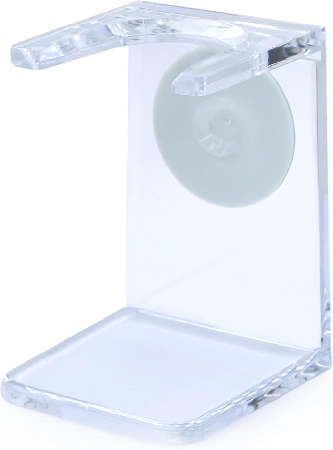 Edwin Jagger RH5L Large Drip Stand, Clear for use with Large (23mm) and Extra-large (25mm) neck Shaving Brushes