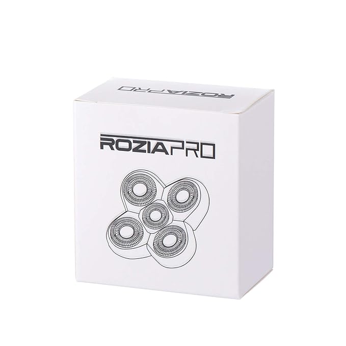 Roziapro Replacement Shaver Head Blade Cutters 5D Floating Shaving Waterproof Electric Razor (Gold)