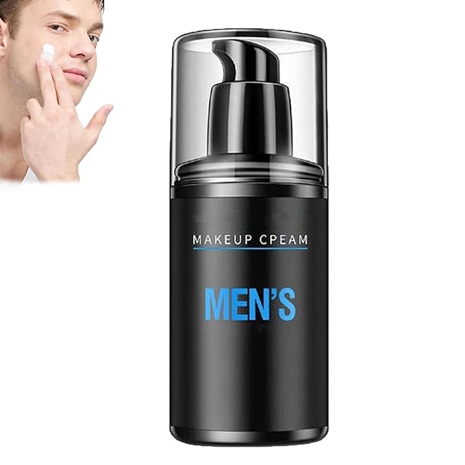 Men's Makeup Cream For Moisturizing & Spots Covering,Crema De Maquillaje Para Hombres Para Iluminar,Bare Face Cream For Men,Men's Tone-Up Lazy Cream,For All Skin Types (1PC)