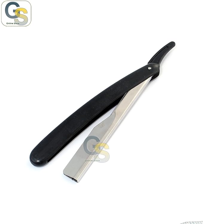 G.S NEW CHANGEABLE BLADE BLACK STRAIGHT RAZOR