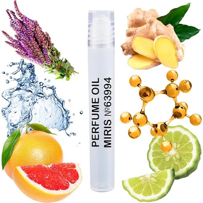 MIRIS No. 63994, Inspired by L Immensite, Long-Lasting Perfume Oil for Men Roll-On, Rollerball 0.34 Fl Oz / 10 ml