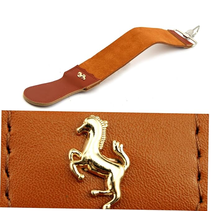 FRCOLOR Straight Razor Sharpening Belt Double Layer Leather Barber Strop Razor Men Shaving Tool
