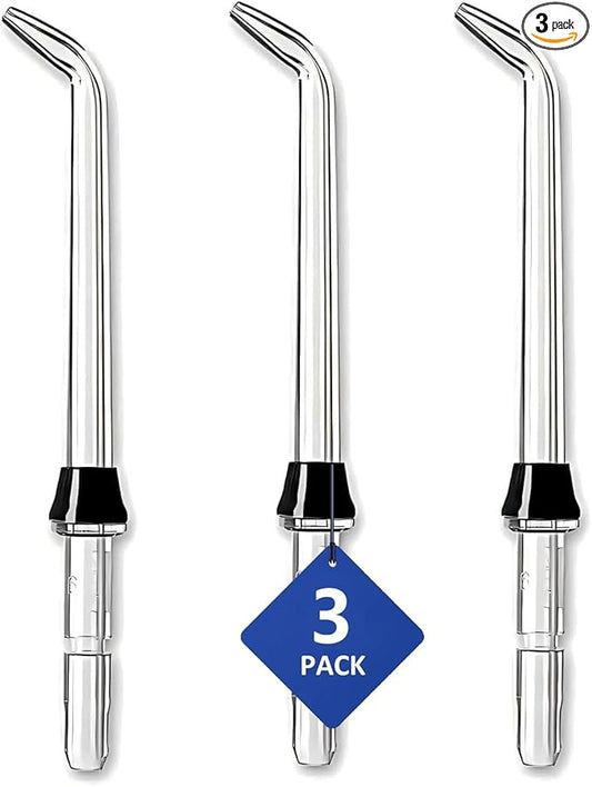 Replacement Heads for WaterPik Water Flosser, Replacement Tips Compatible with Water pik Oral Irrigators Accessories, 3 Classic Jet Tips.(Assorted Colors, Random Delivery)