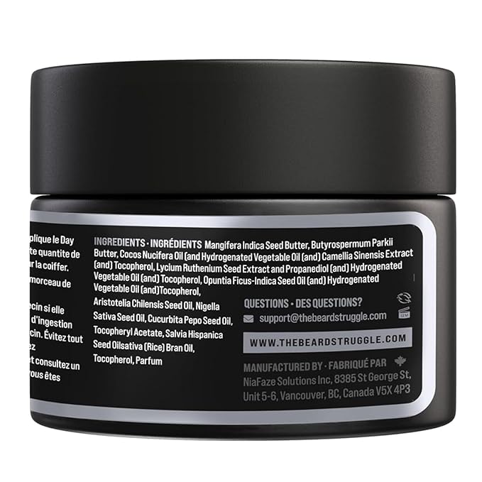 Gentlemen's Beard & Mustache Wax for Men by Beard Struggle - Viking Beard Wax Helps to Tame Style & Groom - Silver Collection - Alfheim's Forests - Moustache Wax, 50g / 1.76 US. oz.