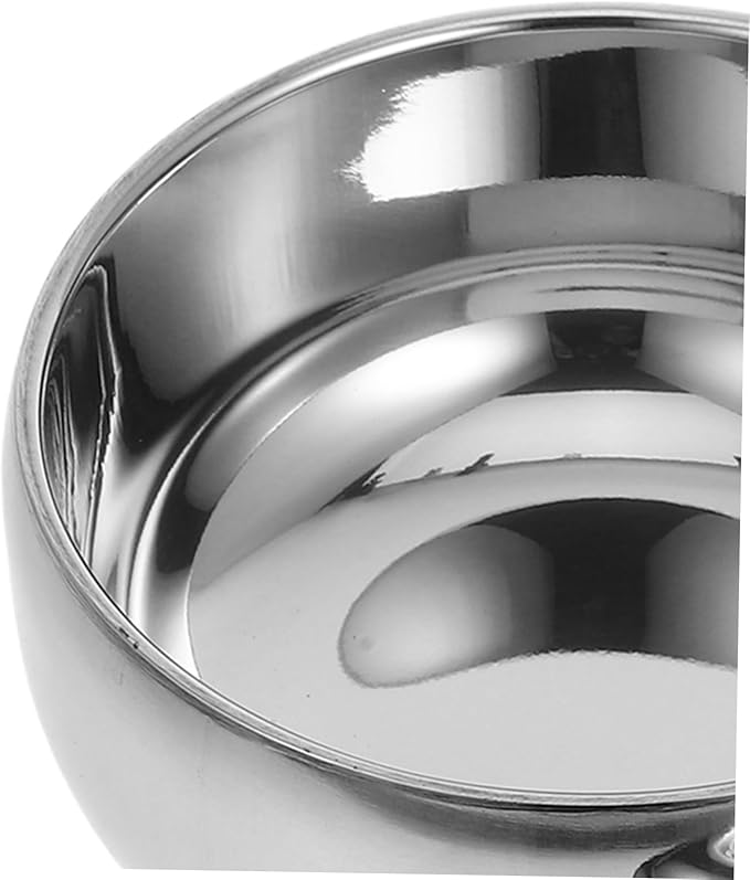 Stainless Steel Shaving Bowl with Lid for Men Sturdy Shave Soap Dish Travel-Friendly Shaving Cream Container for Wet Shave Home Salon Use