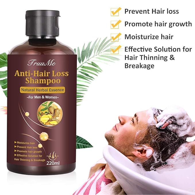 Hair Thickening Shampoo, Natural & Organic Herb Shampoo for Hair Regrowth Faster, Prevent Hair Loss, Suitable for All Hair Types, Unisex, 0.0353 Fl Oz