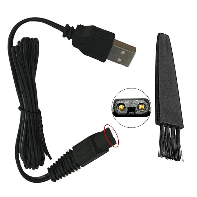 USB Cable Compatible with MicroTouch Solo Men's Electric Shaver, 39.4in 5V Replacement Charger Cord