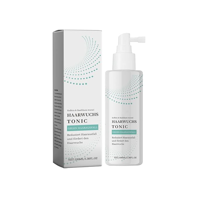 100ml Rosemary Hair Growth Tonic Spray - Anti Hair Loss Treatment with Caffeine & Basil Extract - Scalp Moisturizer for Dry & Sensitive Scalp - Promotes Thicker, Fuller & Healthier Hair