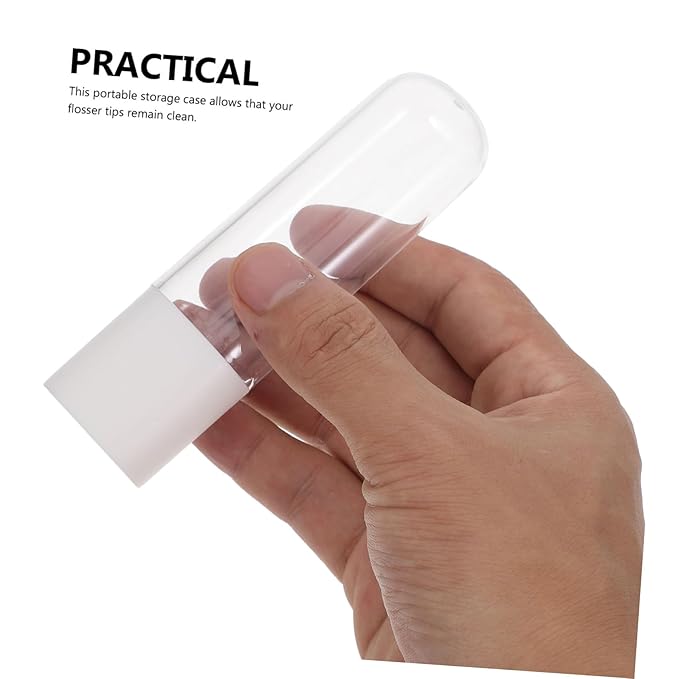 Portable Flosser Tip Holder Case Travel-friendly Storage for Flosser Tips Dust- User-friendly Design for Easy Access and Replacement for Home and Travel Use