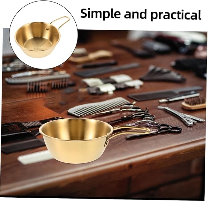 TEHAUX Men Shaving Soap Bowl with Handle Large Stainless Steel Beard Shaving Mug for Men’S Grooming and Facial Hair Care