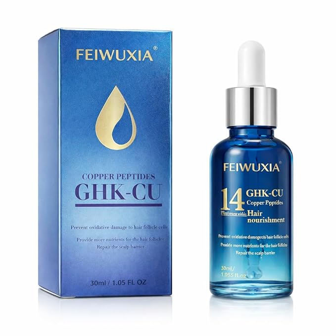 GHK-CU Hair Growth Serum, Hair Serum for Hair Growth, Scalp Nourishing Hair Growth Products to Support Thinning Hair for Men and Women