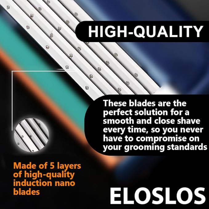 36 Blades Replacement Parts for GL-Fusion 5 Style Razors (Black), Wet Razors Men's Blades Value Packs