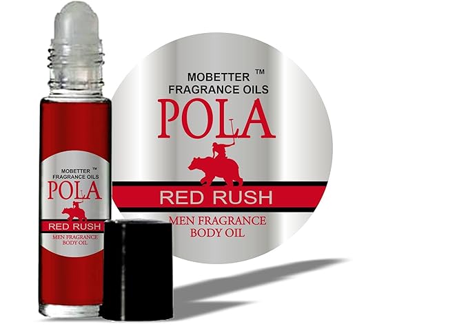 MOBETTER FRAGRANCE OILS Pola Red Rush Cologne Body Oil for Men (10ml Roll On)