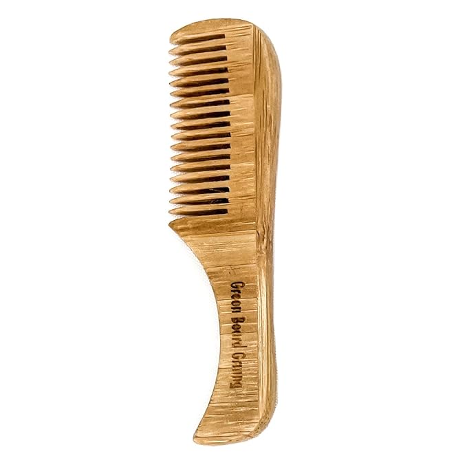 Naturally Normal Bamboo Mustache Comb (4-Pack) – Sustainable Wood Combs that Plant Trees by Green Beard Grmng