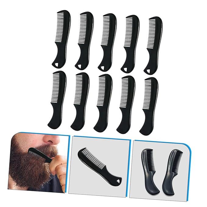 30pcs Beard Comb for Men Curly Hair Comb Men's Styling Tool Mustache Grooming Accessory