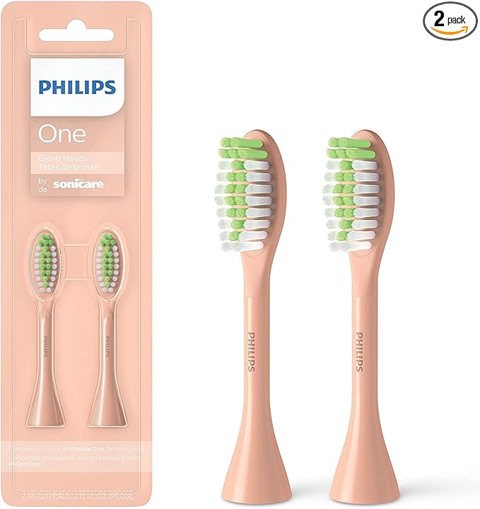 Philips One by Sonicare 2pk Brush Heads, Shimmer BH1022/05