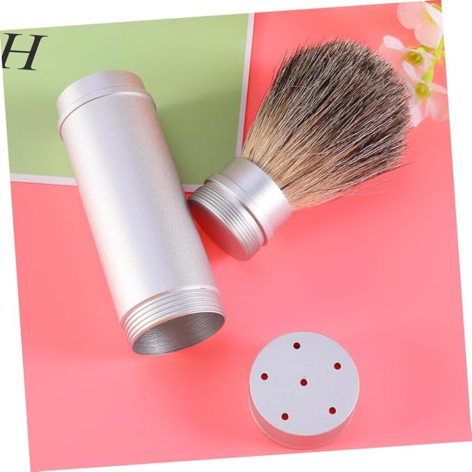 Men's Shaving Brush Boar Bristle Shaving Cream Brush for Men Aluminum Tube
