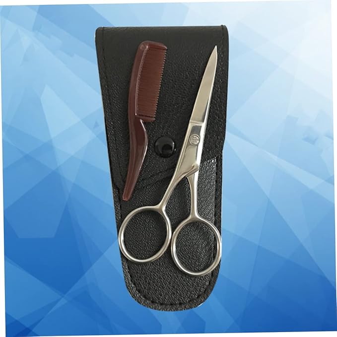 Professional Eyebrow Scissor Mustache Scissors Beard Trimming Scissors Beard Shears Mustache Trimming Cutter