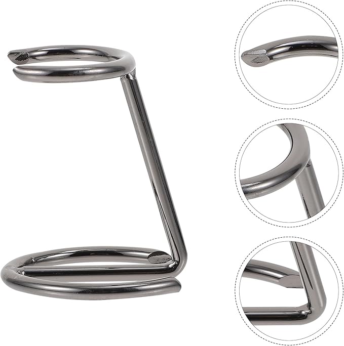Ferroalloy Razor Brush Stand and Razor Holder Rack for Men Standing Bathroom Gunmetal Finish Compact Size for Wet Shaving Accessories