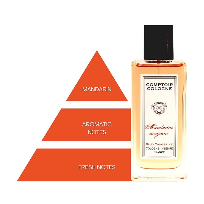 Ruby Tangerine Intense - Fruity and Invigorating Cologne for Men - Long-Lasting Men's Cologne - Mandarin and Citrus Notes - 3.3 oz