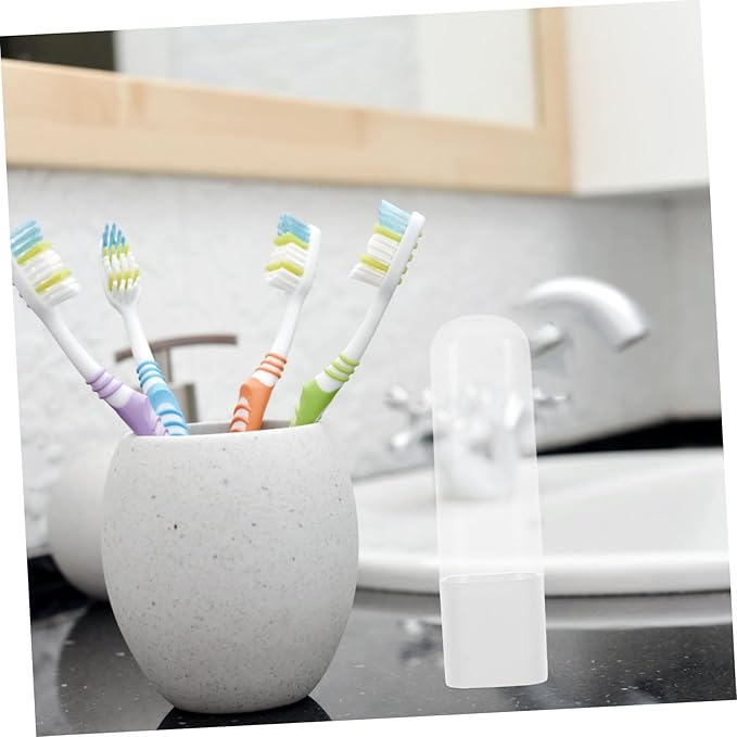 Travel Flosser Tip Cover Case Portable Plastic Toothbrush Holder for Electric Flosser Nozzle Storage