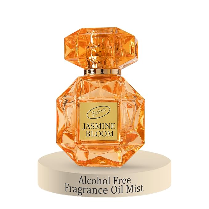 Zoha Jasmine Bloom - Jasmine Perfume for Women and Men, Alcohol Free Fragrance Oil Mist, Natural Clean Travel Size Parfum, 30ml Spray
