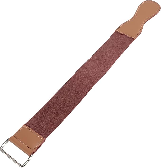 Yinhing Sharpening Strap Double Layer Reusable PU Leather Straight Barber Strop for Home Salon Professional Use