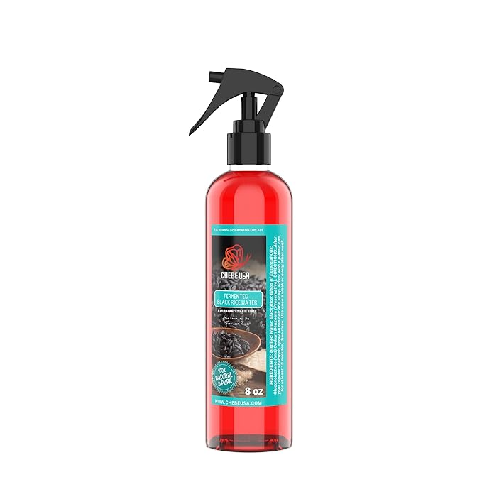Uhuru Naturals Fermented Black Rice Water - Contains All-Natural Ingredients Detangles and Smoothens Hair Promotes Shine Helps Repair Damage and Restore pH Balance Improves Overall Hair Condition