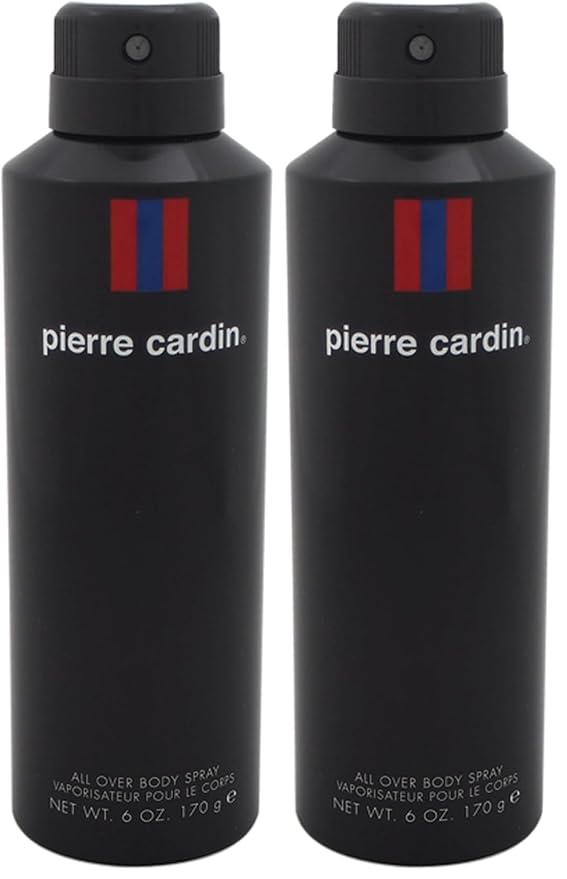 Pierre Cardin Body Spray for Men, 6 Ounce, Multicolor (I0001507) (Pack of 2)