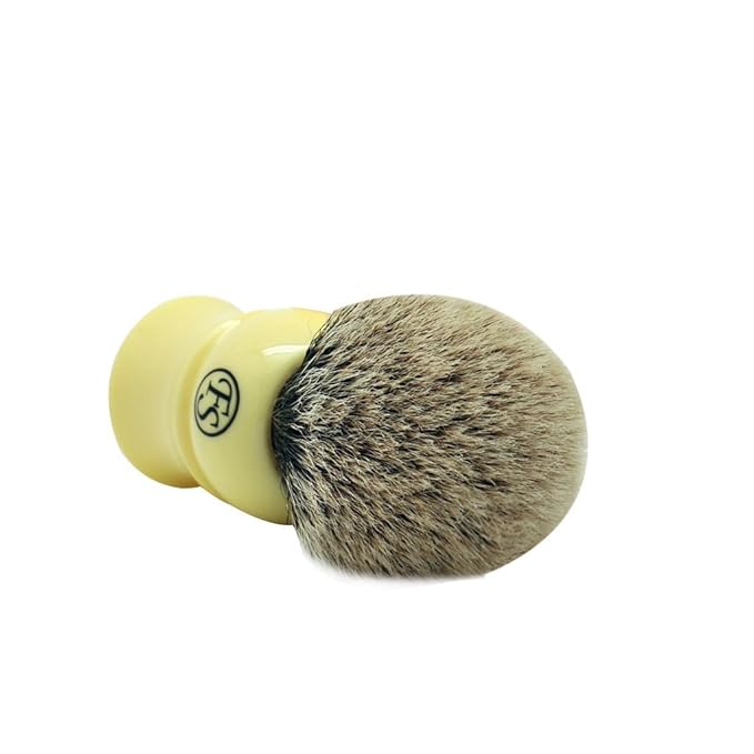 2 Band Finest Badger Hair Shaving Brush 24mm Knot Size Handmade by Frank Shaving Free Stand