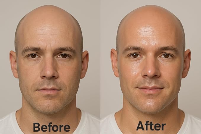 Bald Head Moisturizer. Post Shave Wax and Polish for Bald Heads. Soothes the Scalp Providing Lasting Softness Shine & Protection. Alabama Pine Scent.