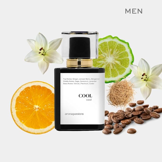 aromapassions COOL | Inspired by Y EDP | Pheromone Perfume for Men | Extrait De Parfum | Long Lasting Dupe Clone Perfume Cologne | Essential Oil Fragrance | (50 ml / 1.7 Fl Oz)