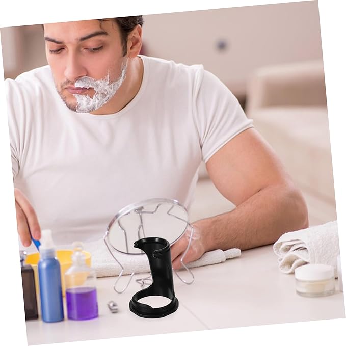 Holder Stand for Men Shaving Brush Organizer Compact Design for Travel Keeps Tools Dry and Clean for Bathroom Use