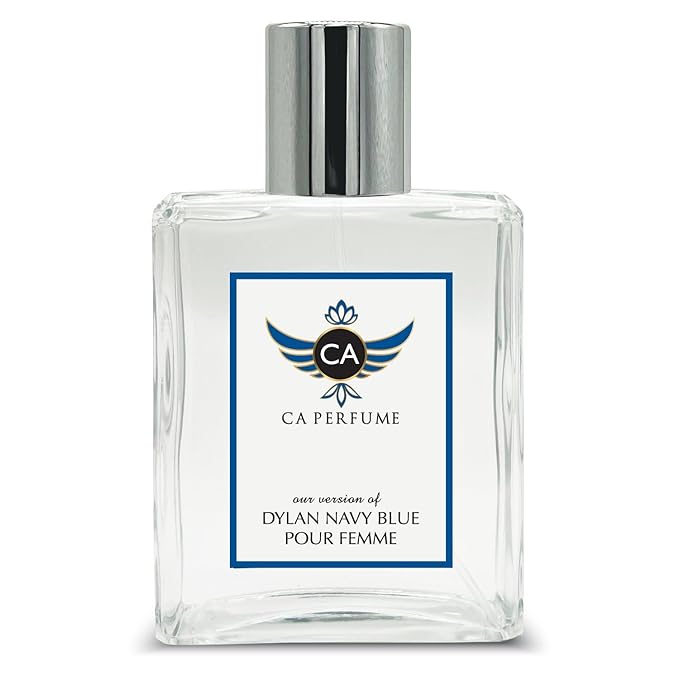 CA Perfume Impression of Dylan Navy Blue Pour Femme For Women Floral Fruity Fragrance Long Lasting Womens Perfume Eau De Parfum 3.4 Fl Oz 100ml