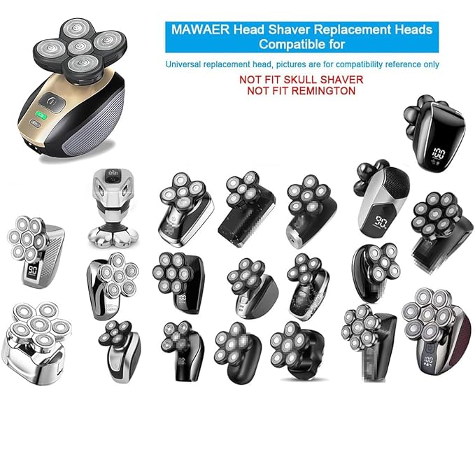 3PCS Universal 5 Blades for FREEBIRD FREEDOM GROOMING Head Shaver Replacement heads